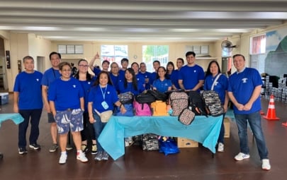 Community Effort Brings School Supplies to Kuhio Park Keiki 